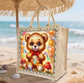 Preview: Diamond Painting Tragtasche Teddybär